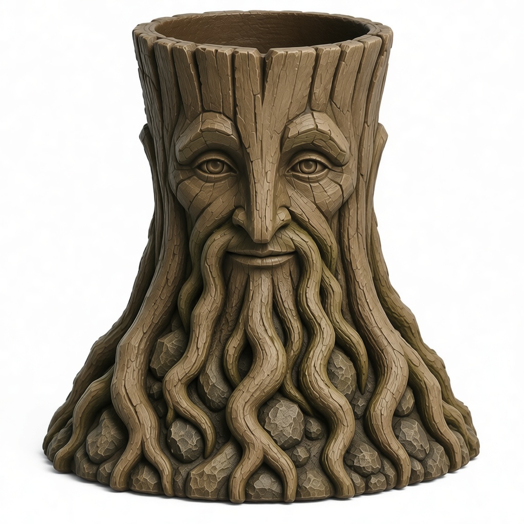 Tree Ent Vase free 3D printable STL