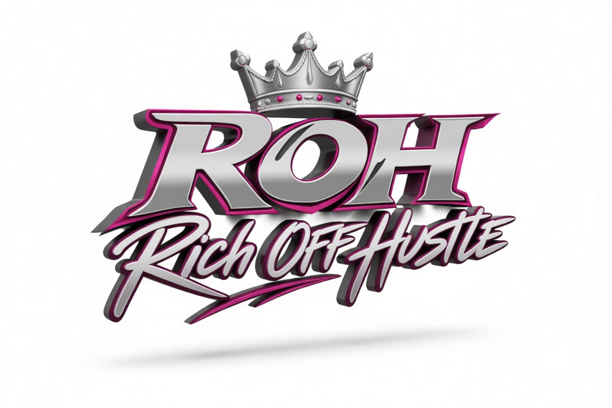 ROH Rich Off Hustle Logo free 3D printable STL