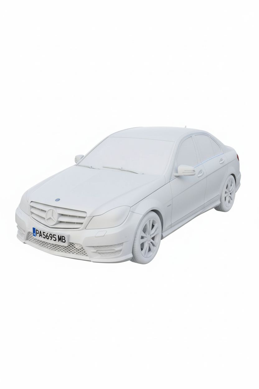 Mercedes C-Class Sedan Model free 3D printable STL