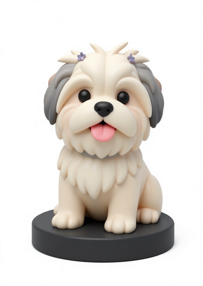 Shih Tzu Dog Figurine free 3D printable STL