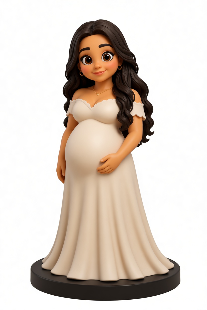 Pregnant Woman Figurine free 3D printable STL