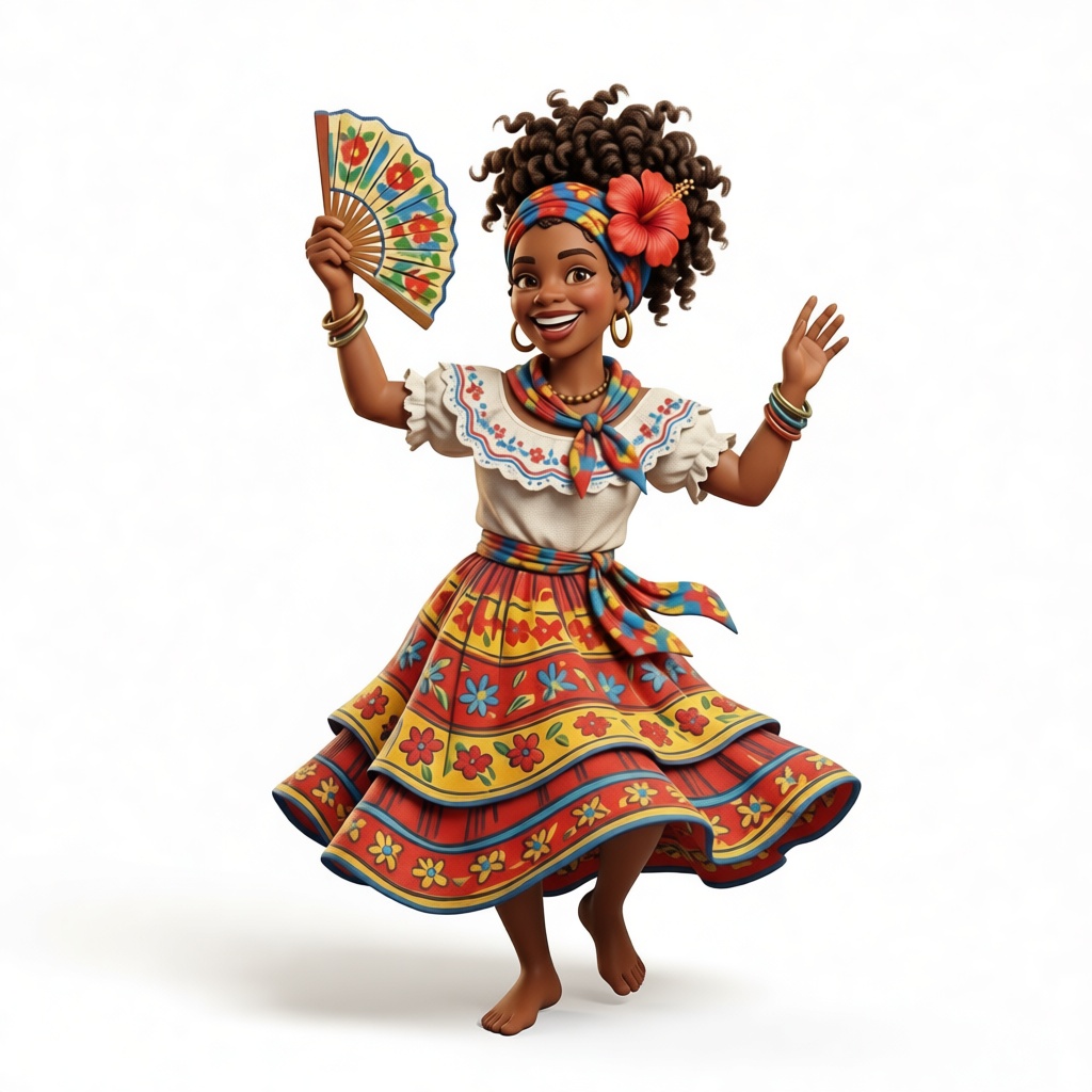 Caribbean Dancer Figurine free 3D printable STL