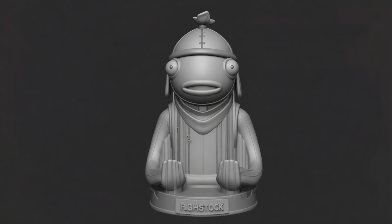 Fishstick Fortnite Figurine free 3D printable STL