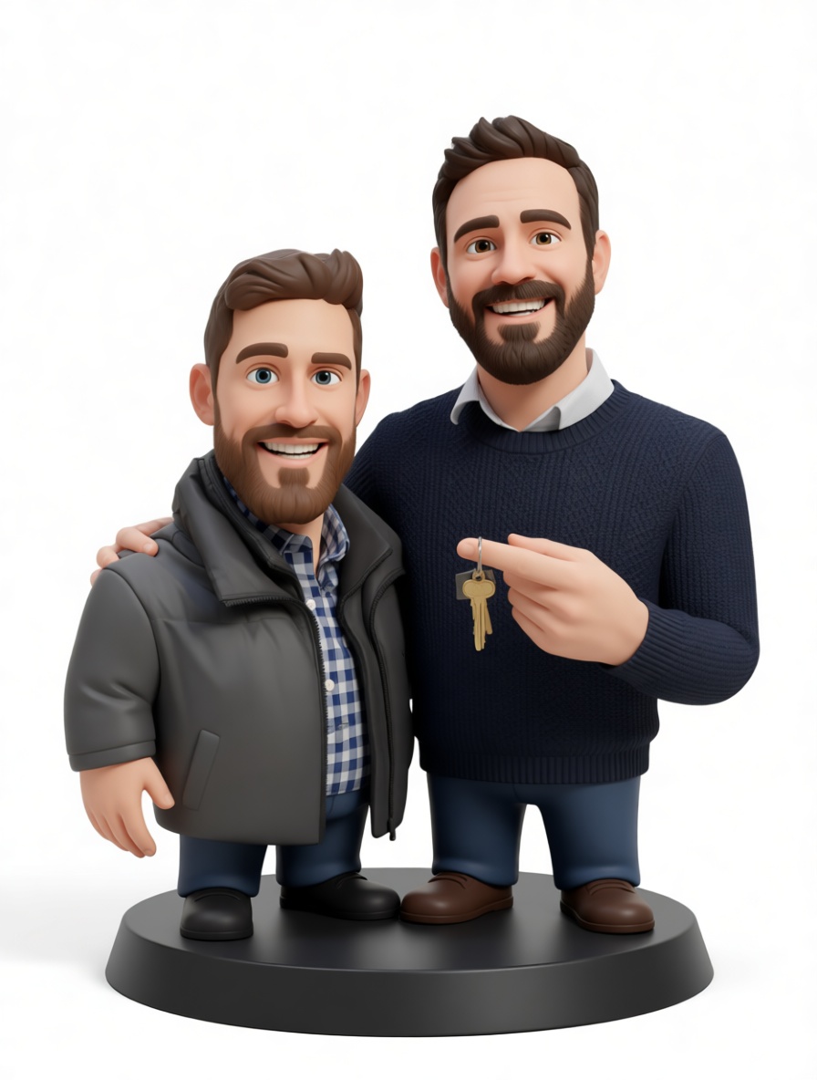 Two Men Figurine - Free 3D Printable STL File