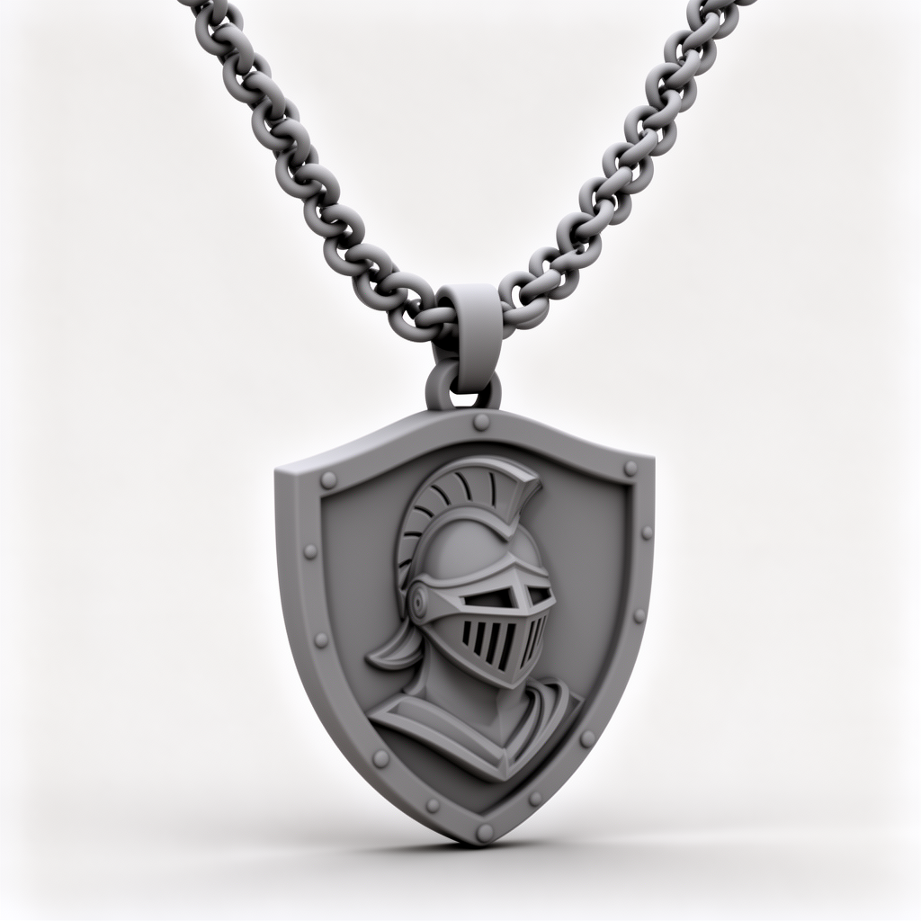 Knight Logo Necklace free 3D printable STL