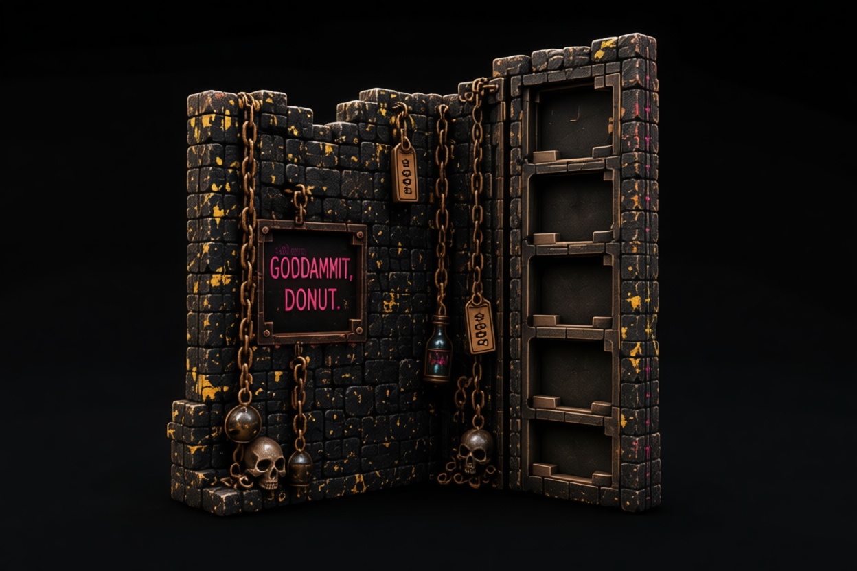 Dungeon Trapdoor Shelf free 3D printable STL