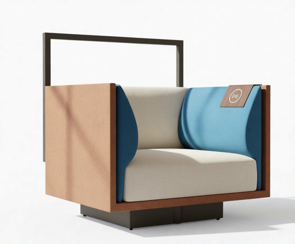 Modern Cube Armchair free 3D printable STL