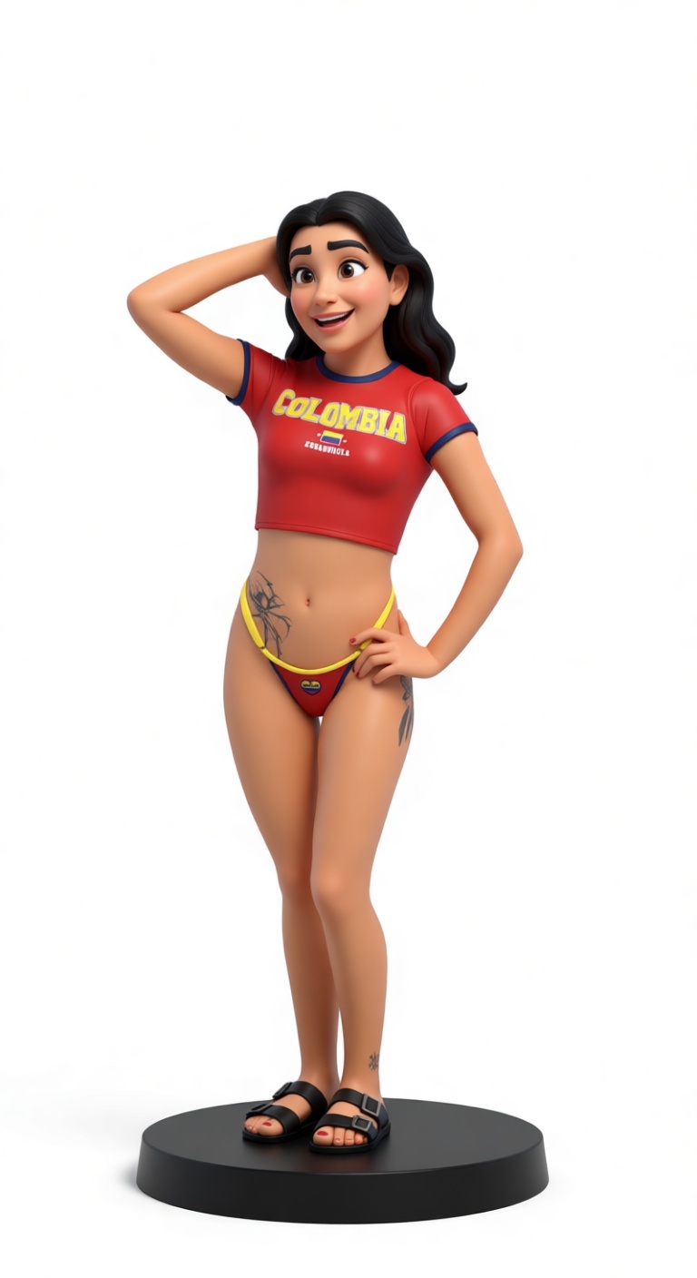 Colombian Girl Figurine free 3D printable STL