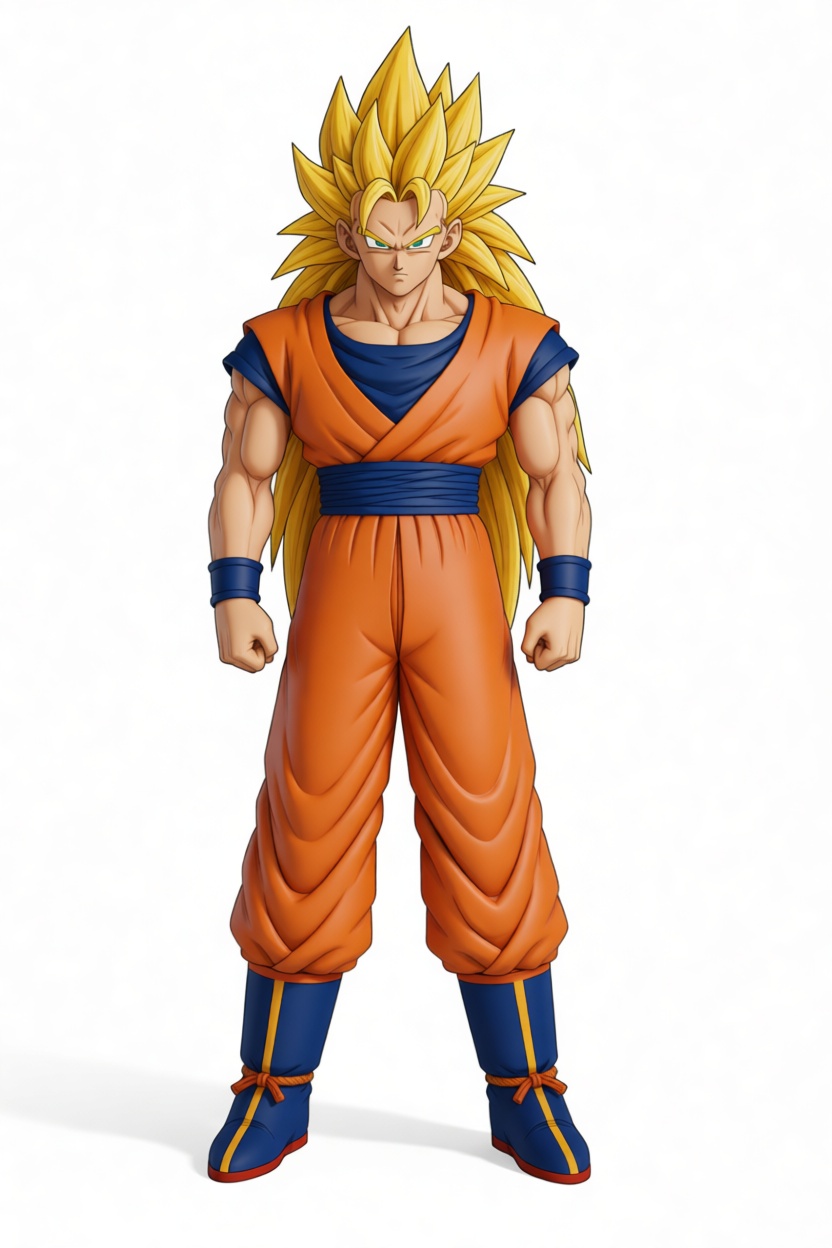 Super Saiyan 3 Goku Figurine free 3D printable STL