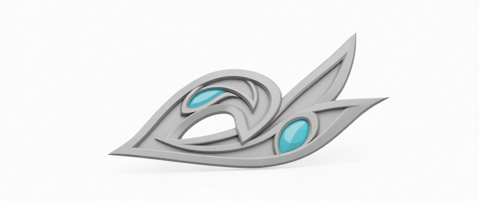 Stylized Feather Ornament free 3D printable STL