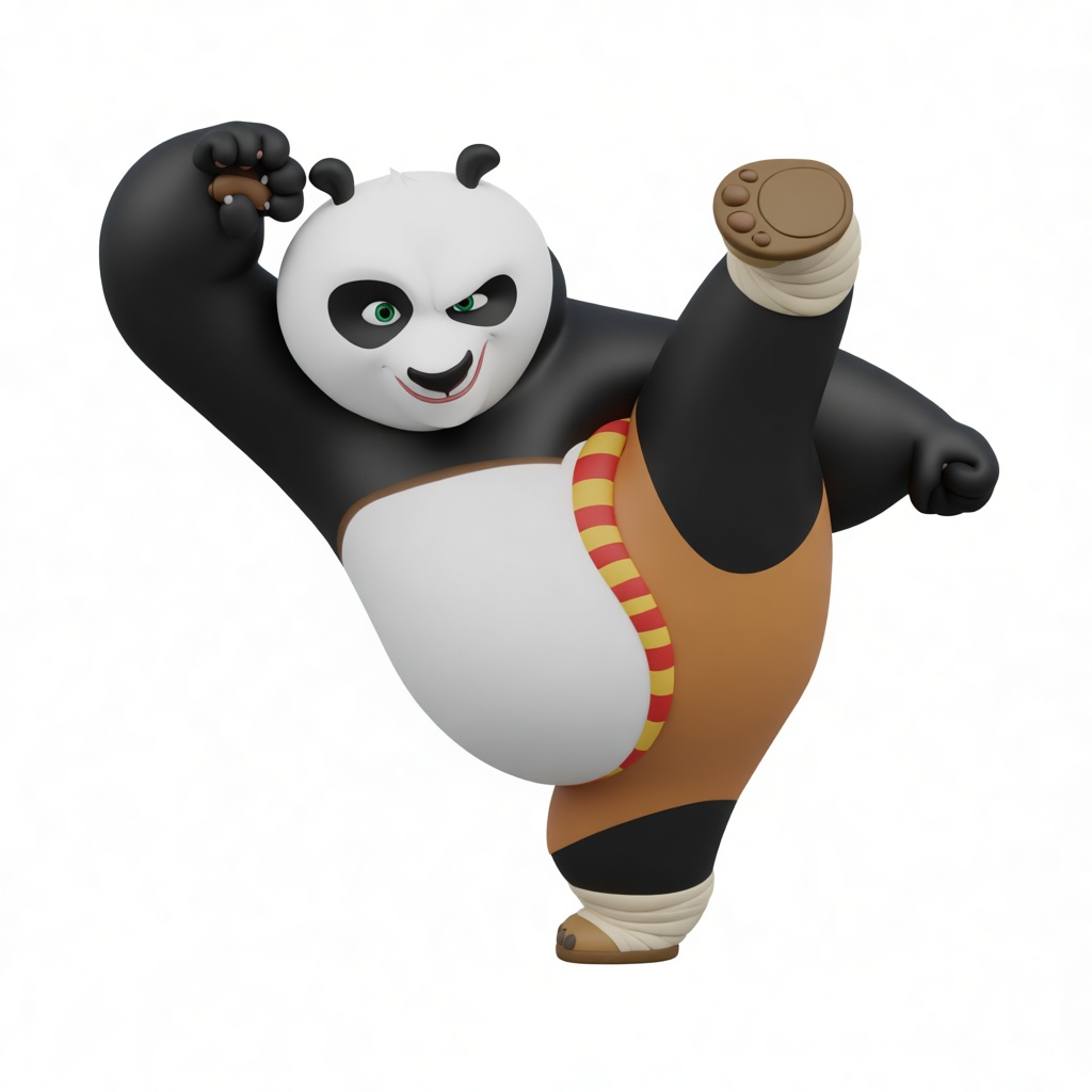 Po Kung Fu Panda Figurine free 3D printable STL