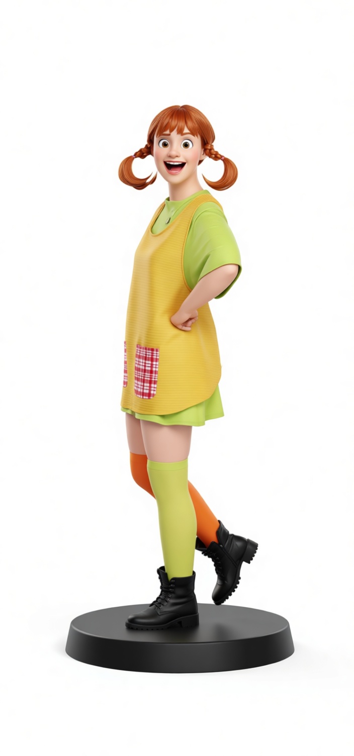 Pippi Longstocking Figurine free 3D printable STL