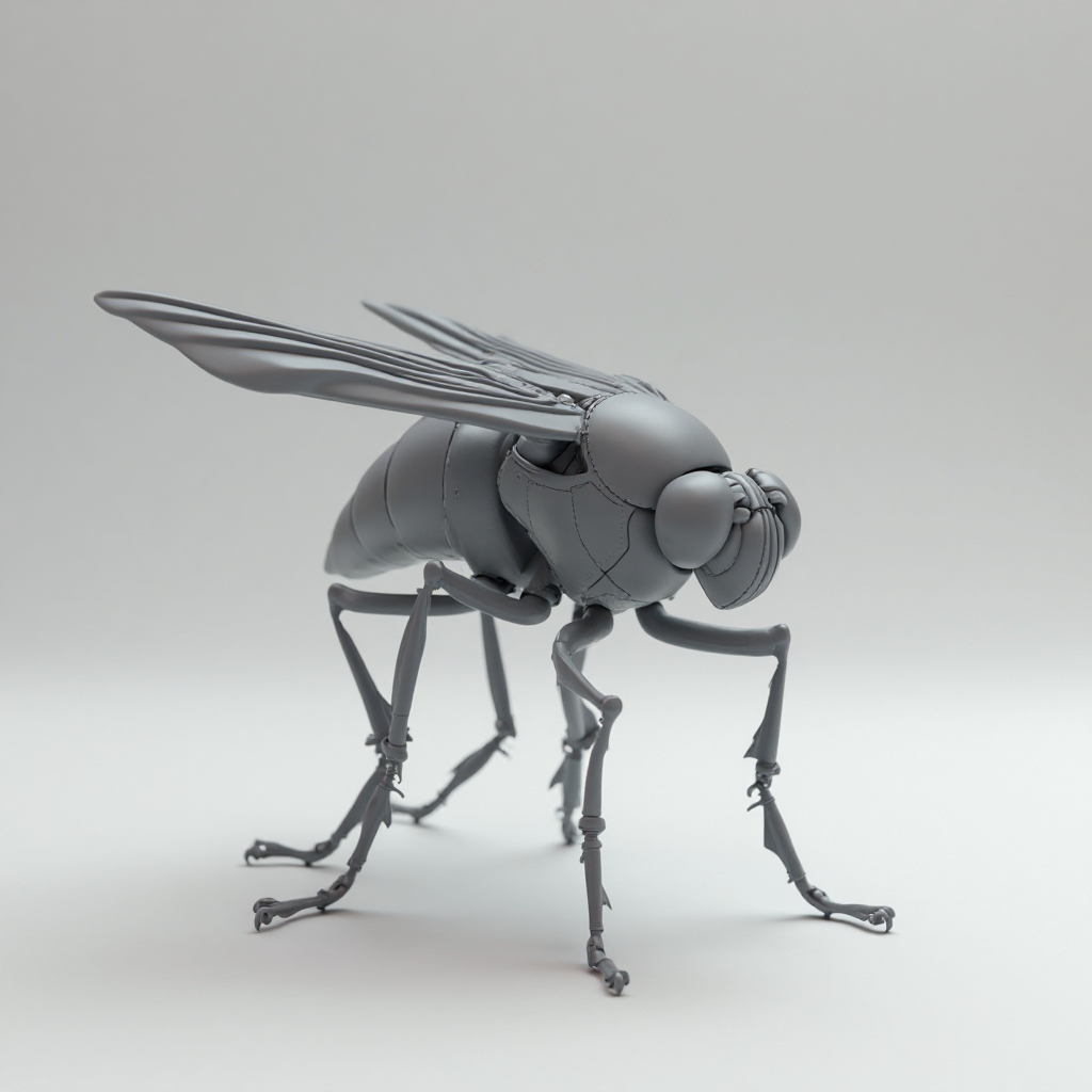 Realistic Fly Figurine free 3D printable STL