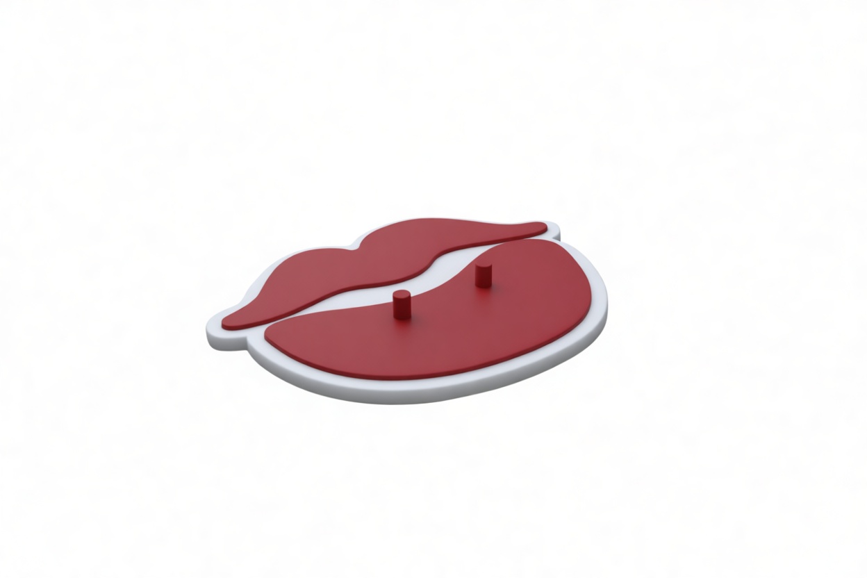 Lips Cookie Cutter free 3D printable STL