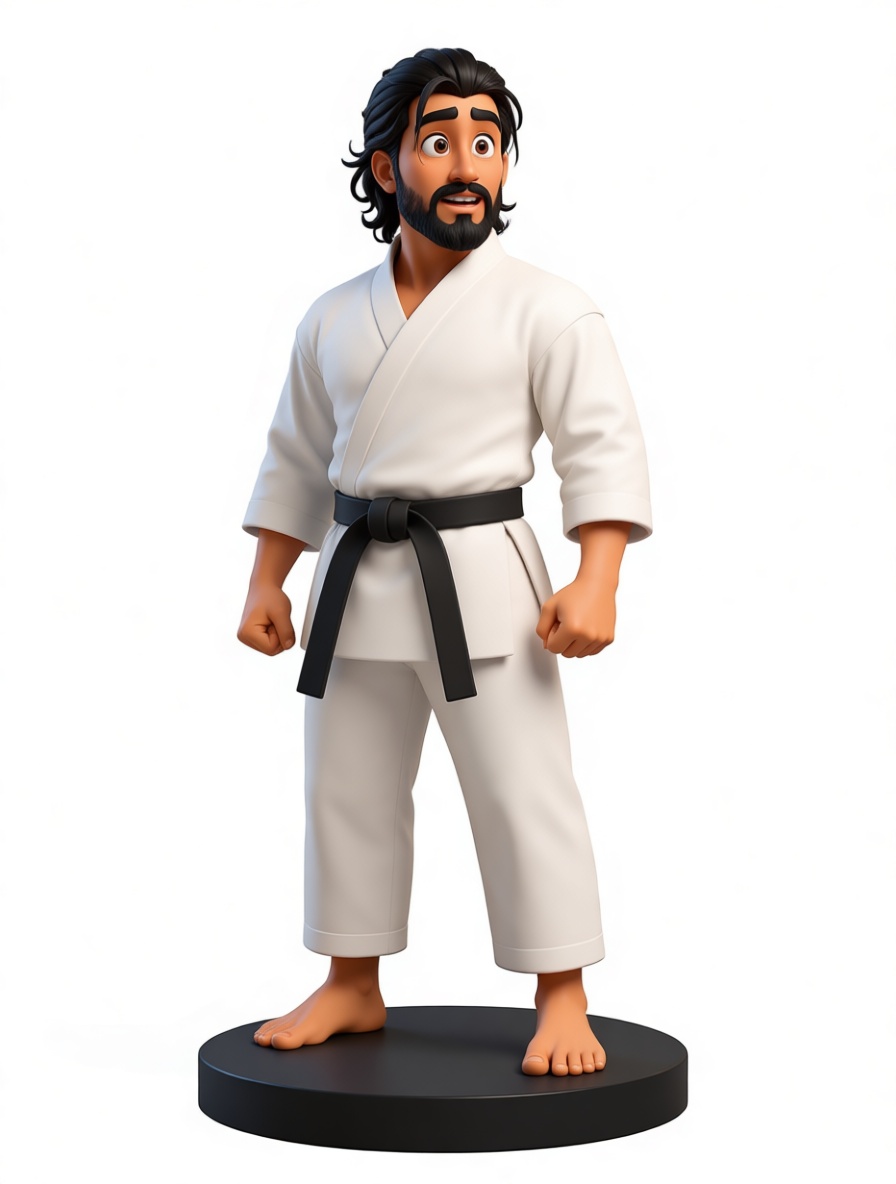 Karate Man Figurine free 3D printable STL