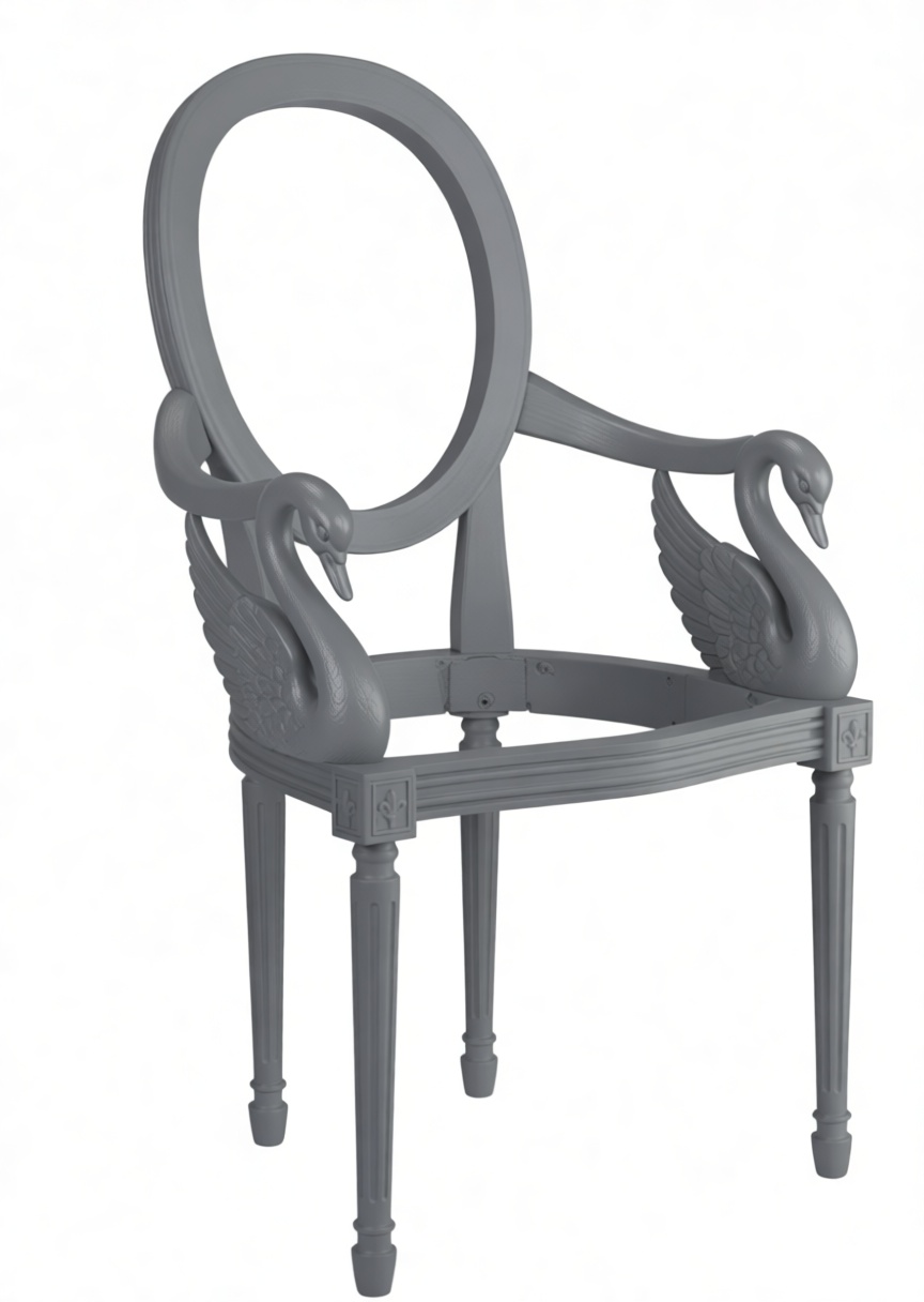 Swan Armchair Model free 3D printable STL