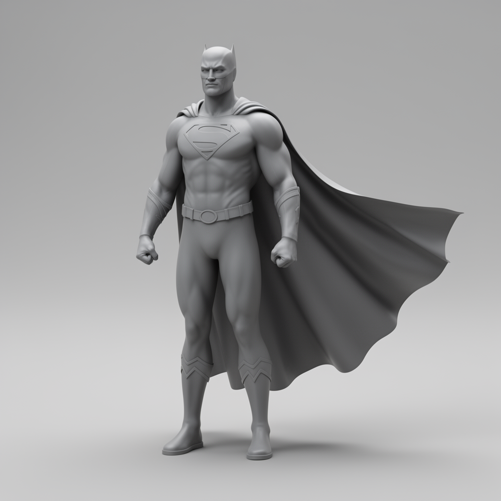 Superhero Standing Figurine free 3D printable STL