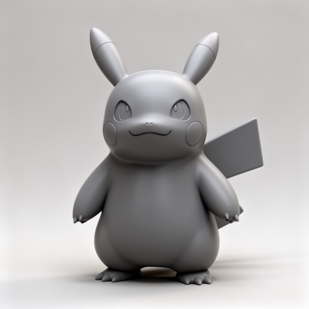 Pokémon Pikachu Figurine free 3D printable STL