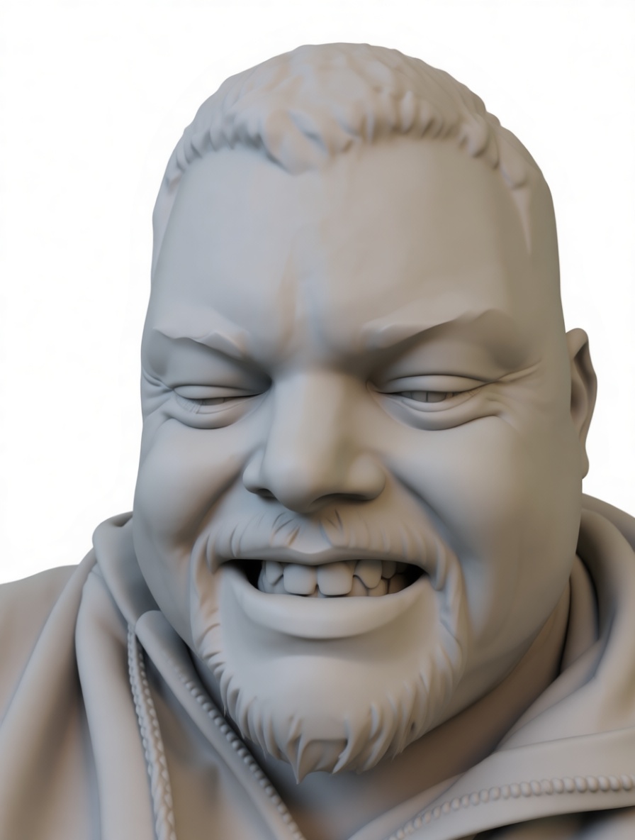 Smiling Man Bust free 3D printable STL