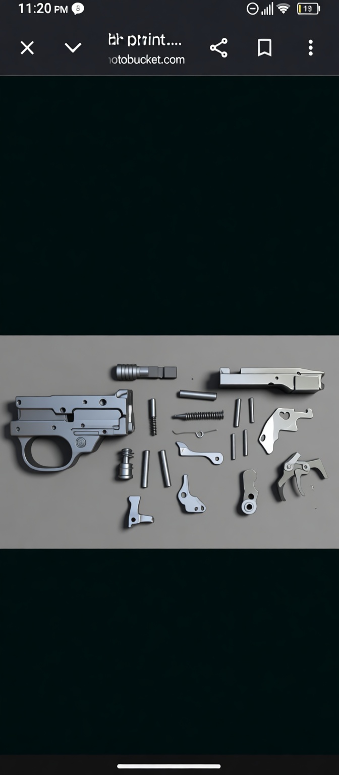 Gun Frame 3D Model free 3D printable STL