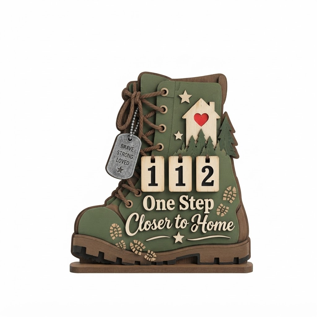 Military Boot Countdown free 3D printable STL