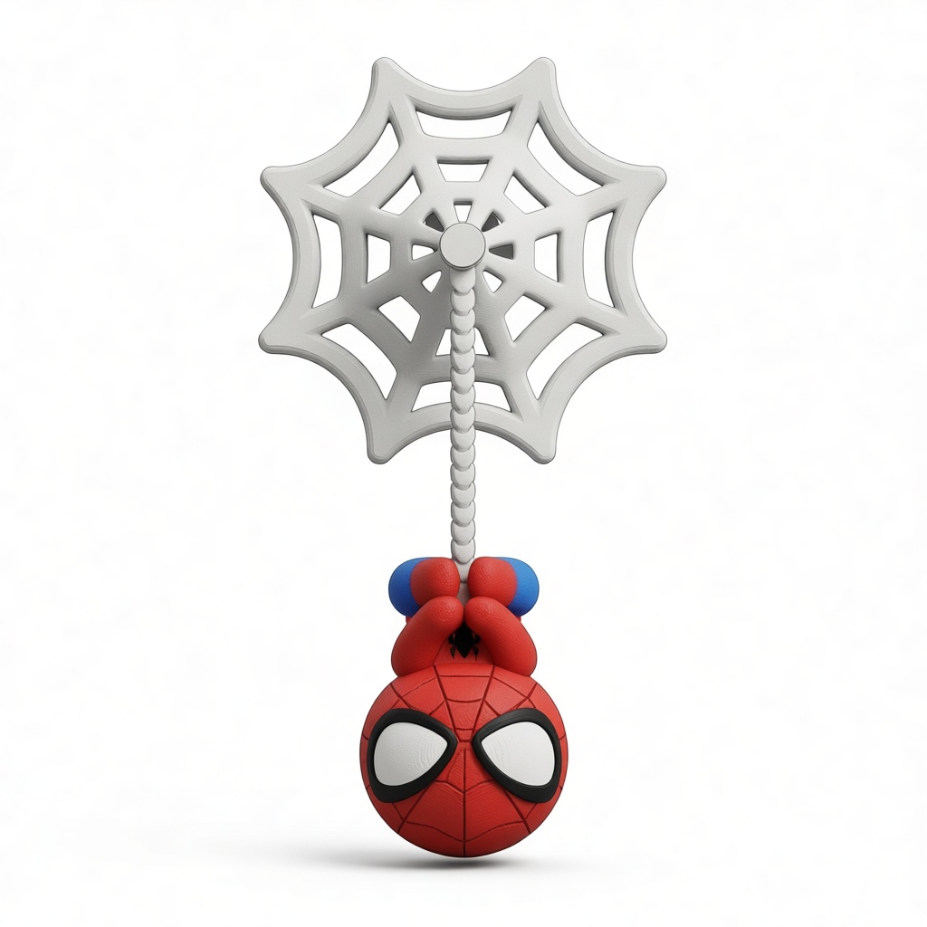 Spider-Man Hanging Figurine free 3D printable STL