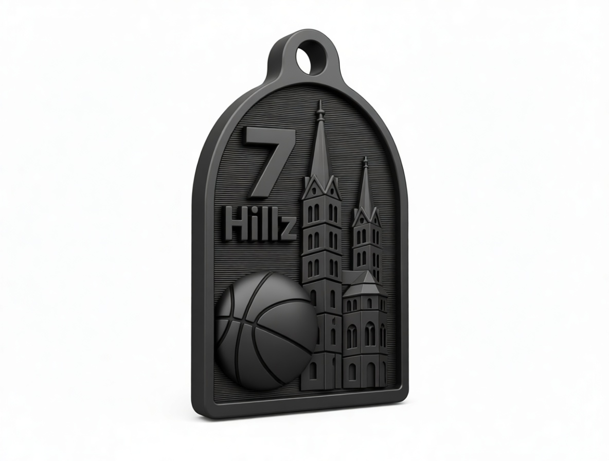 7 Hillz Basketball Keychain free 3D printable STL