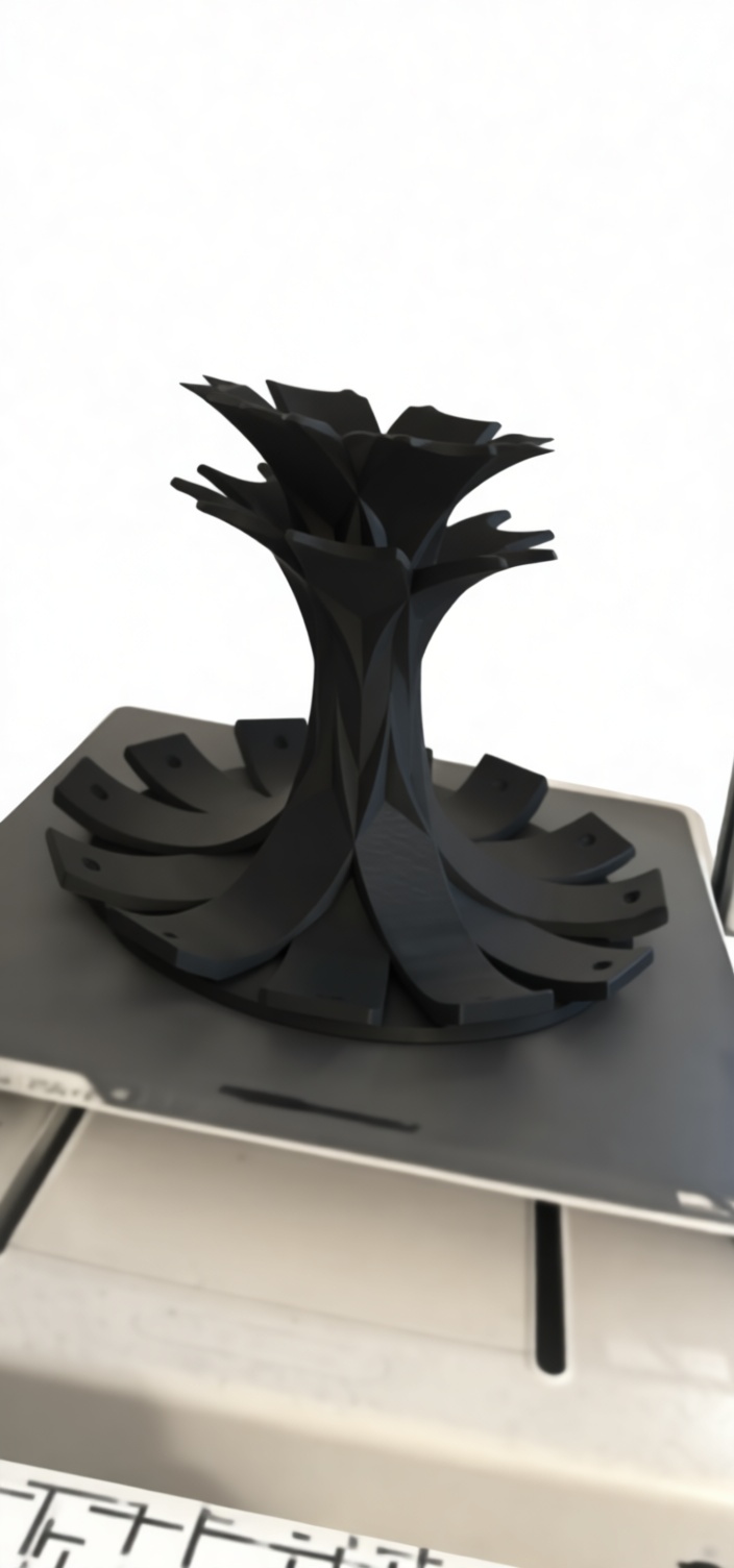 Flower Pot Holder Sculpture free 3D printable STL