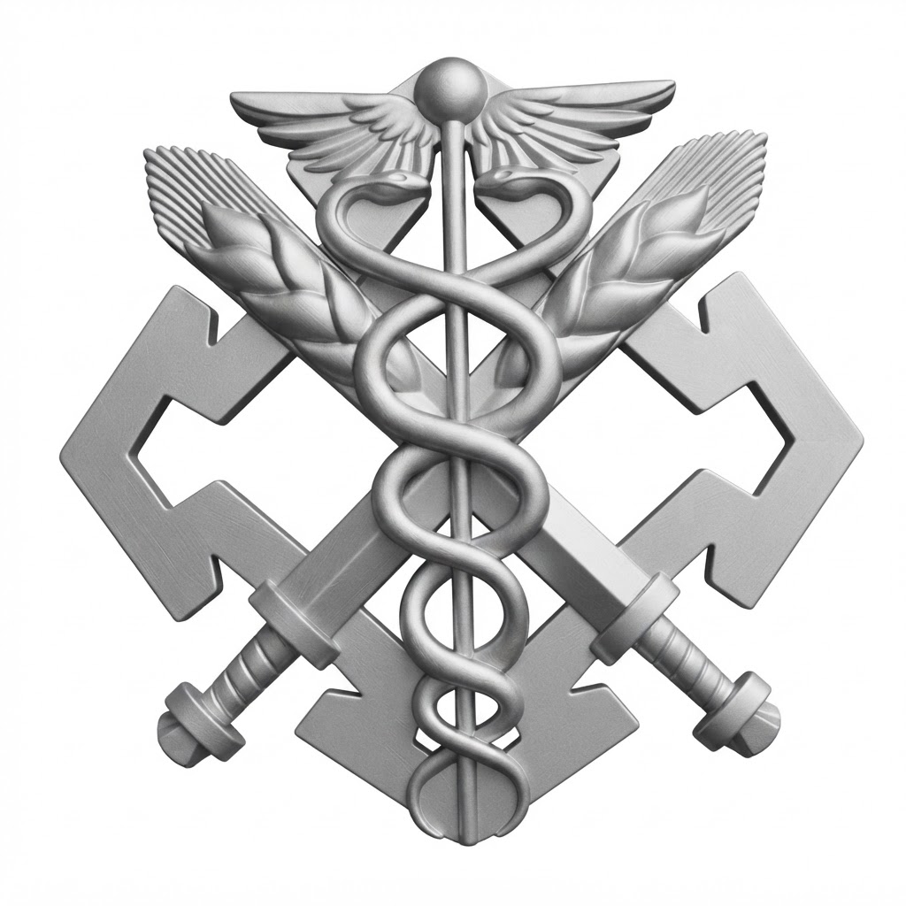 Army Medical Corps Emblem free 3D printable STL
