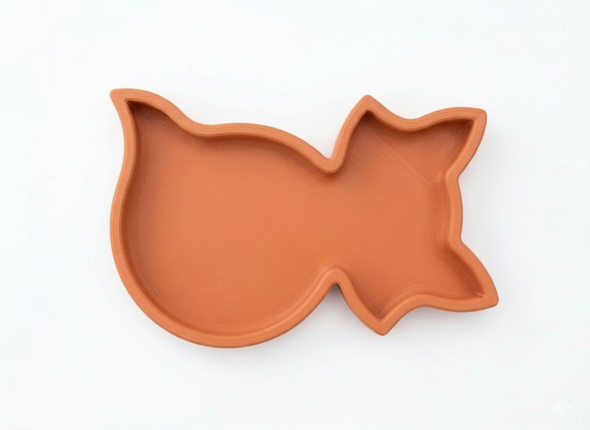 Fox Shaped Tray free 3D printable STL