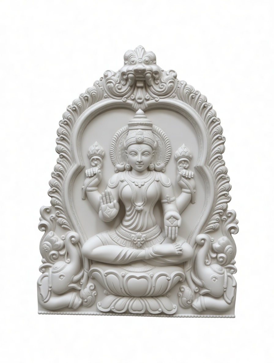 Lakshmi Goddess Relief free 3D printable STL