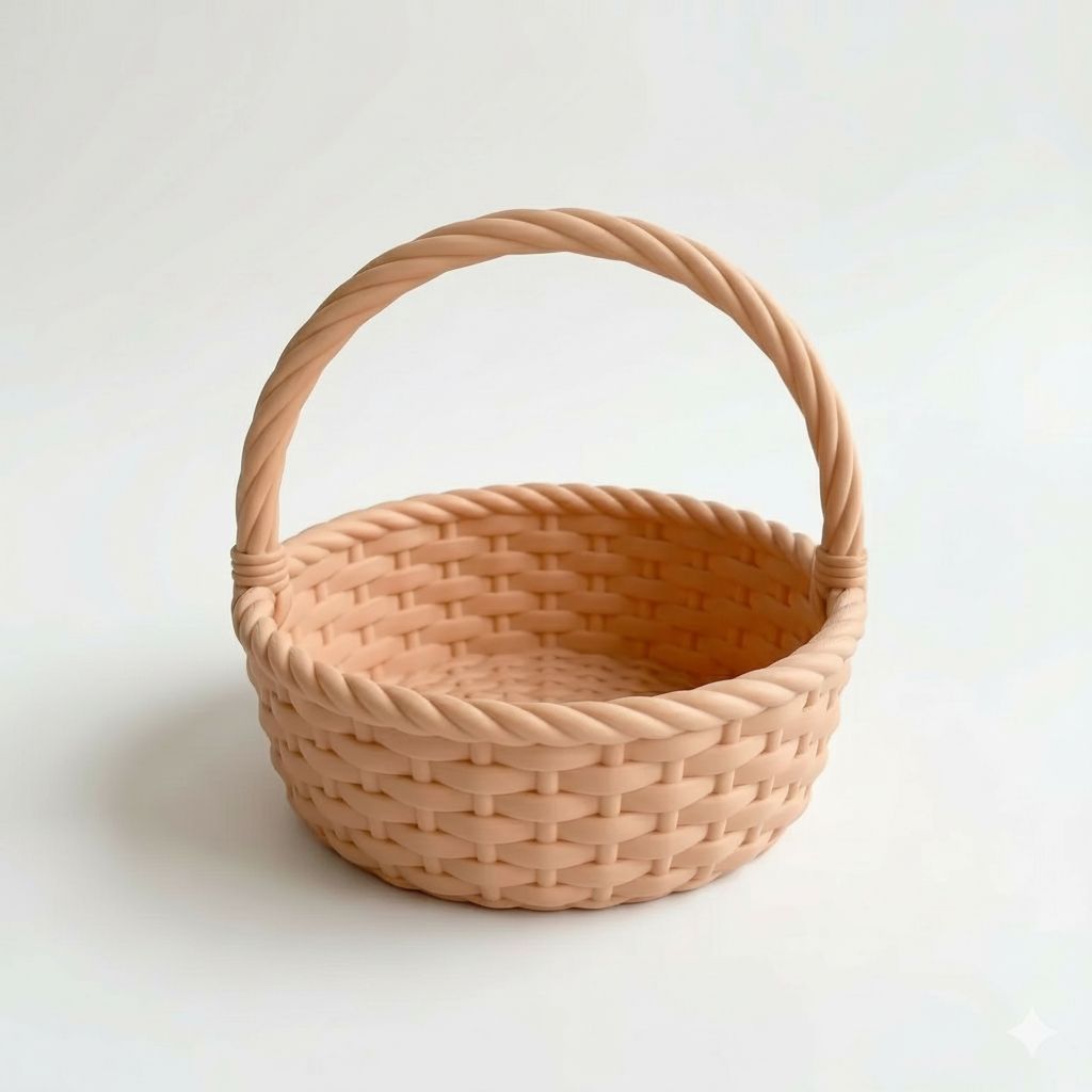 Woven Basket Model free 3D printable STL