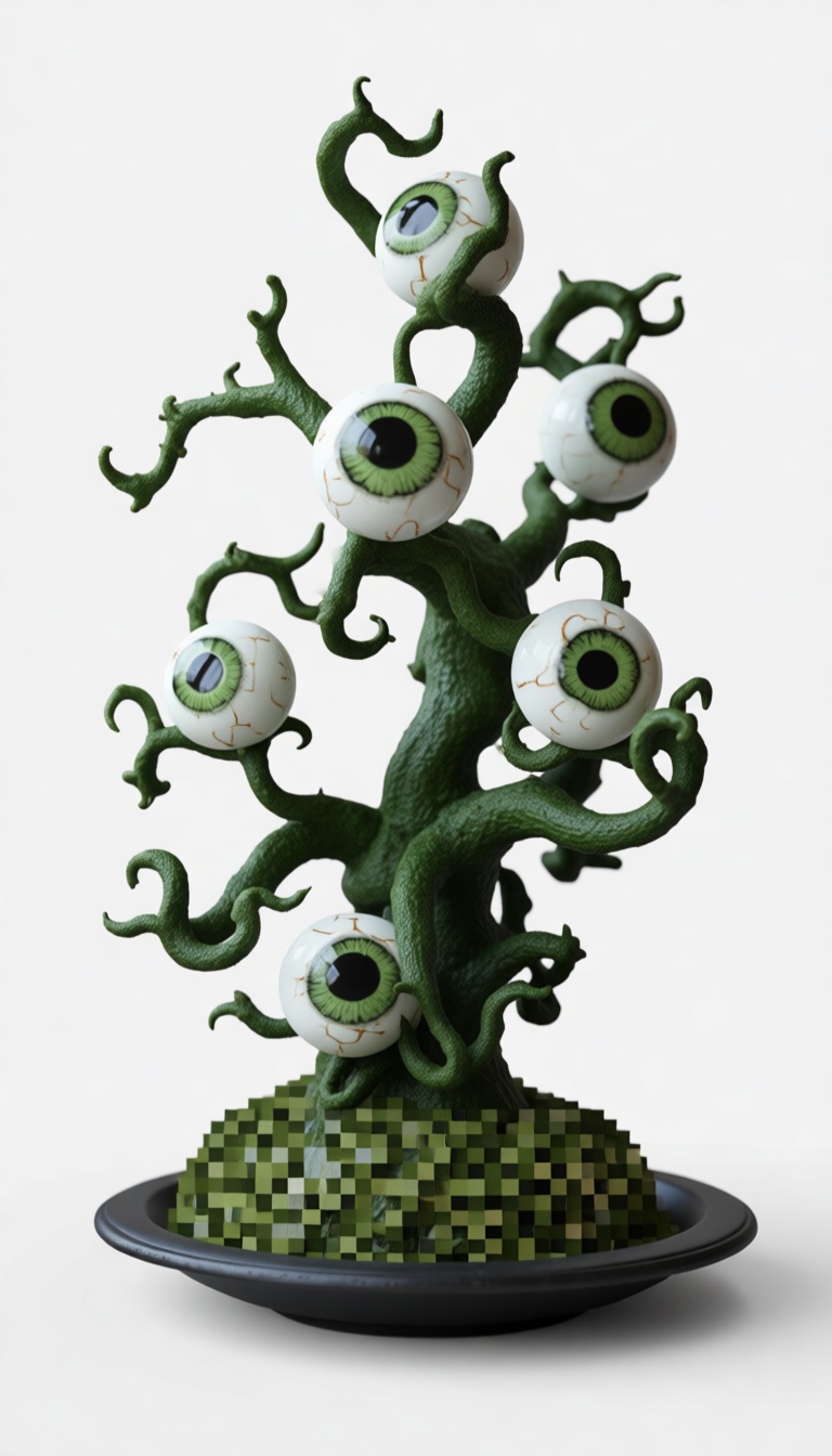 Eyeball Tree Sculpture free 3D printable STL