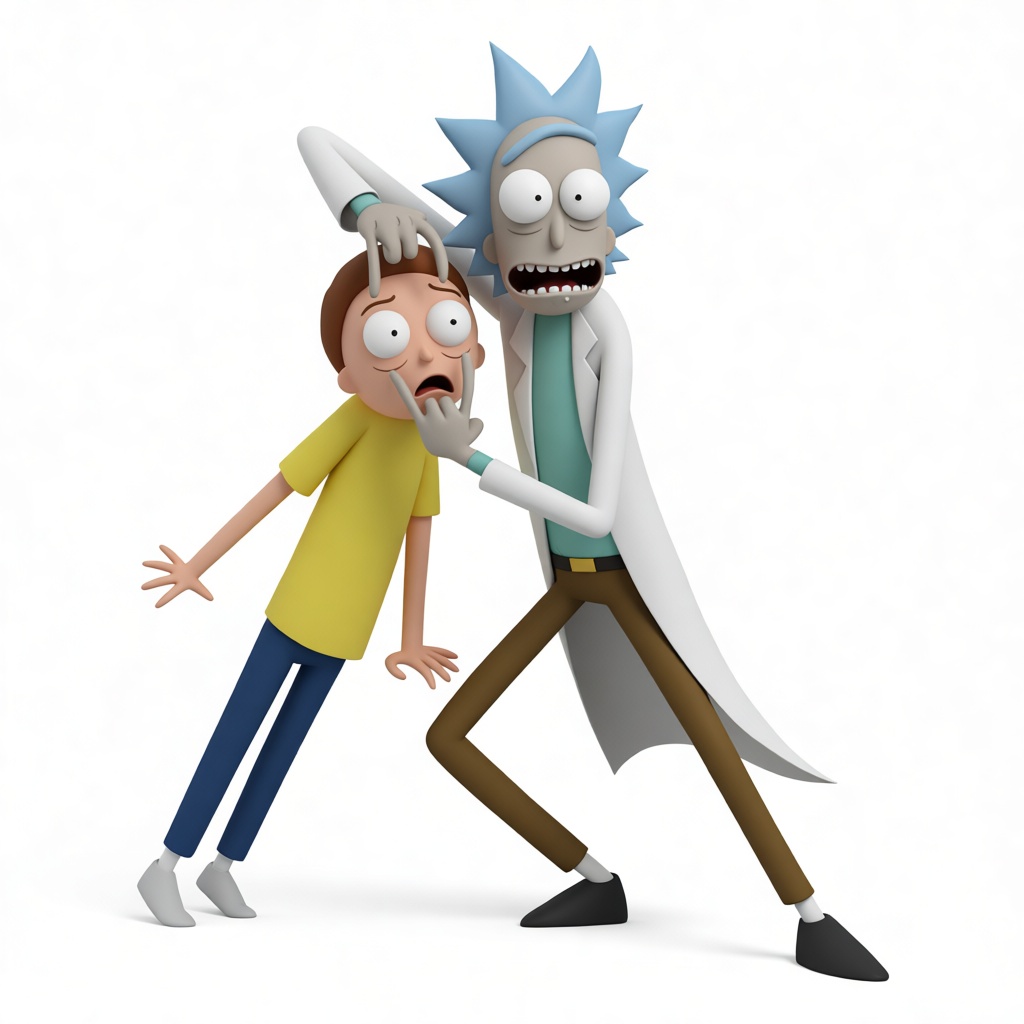 Rick and Morty Figurine free 3D printable STL