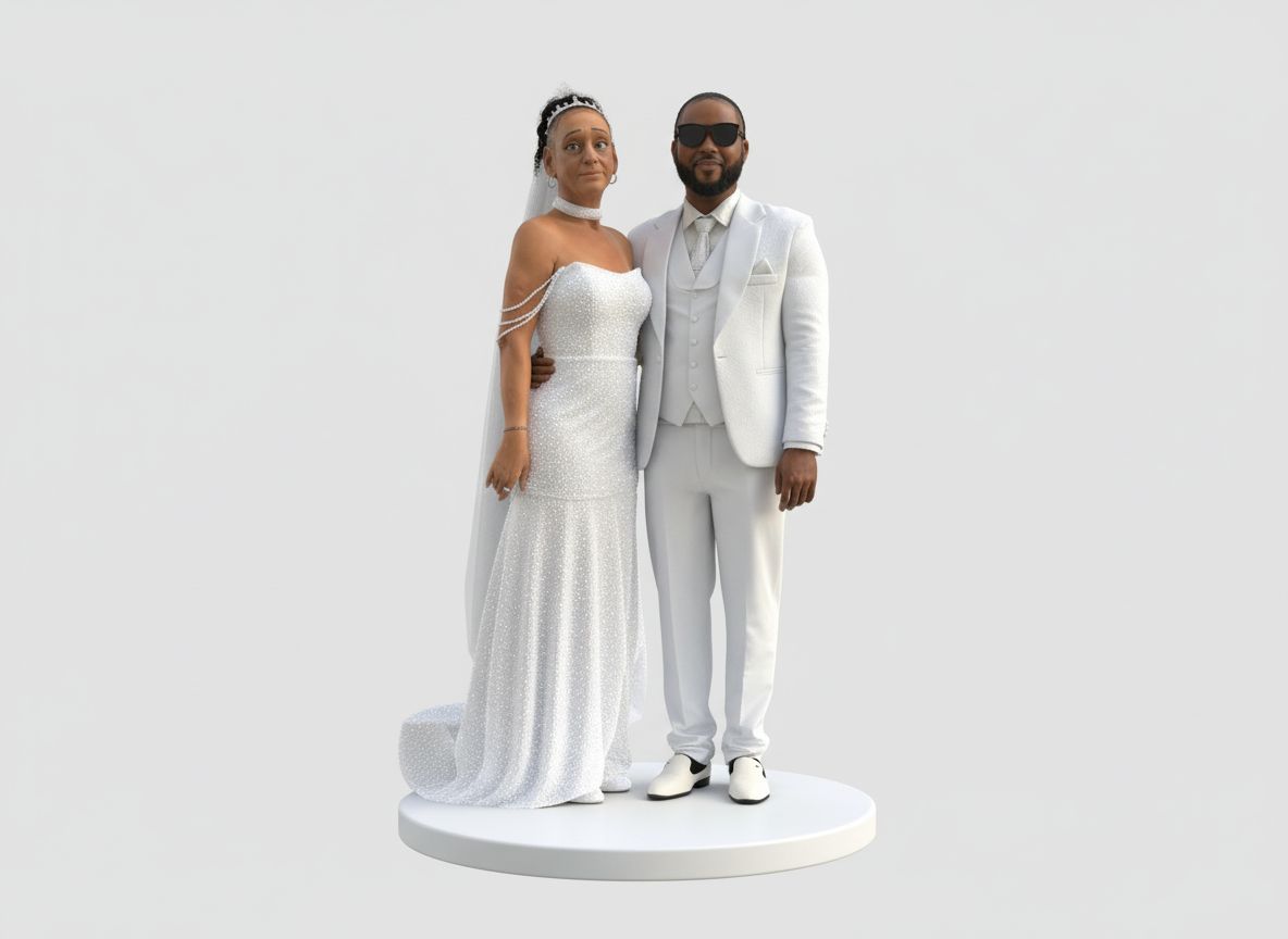 Wedding Couple Figurine free 3D printable STL