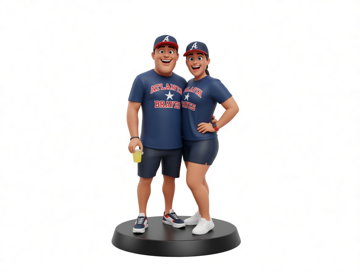 Atlanta Braves Fans Figurine free 3D printable STL