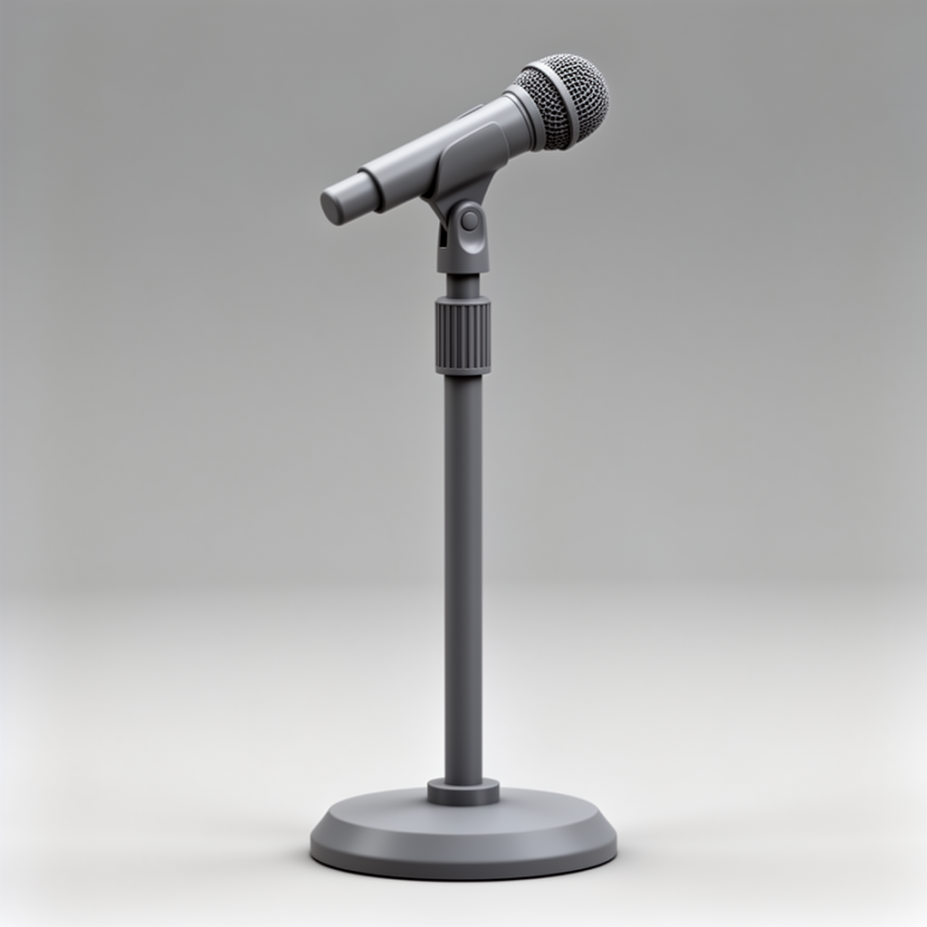 Microphone Stand Model free 3D printable STL