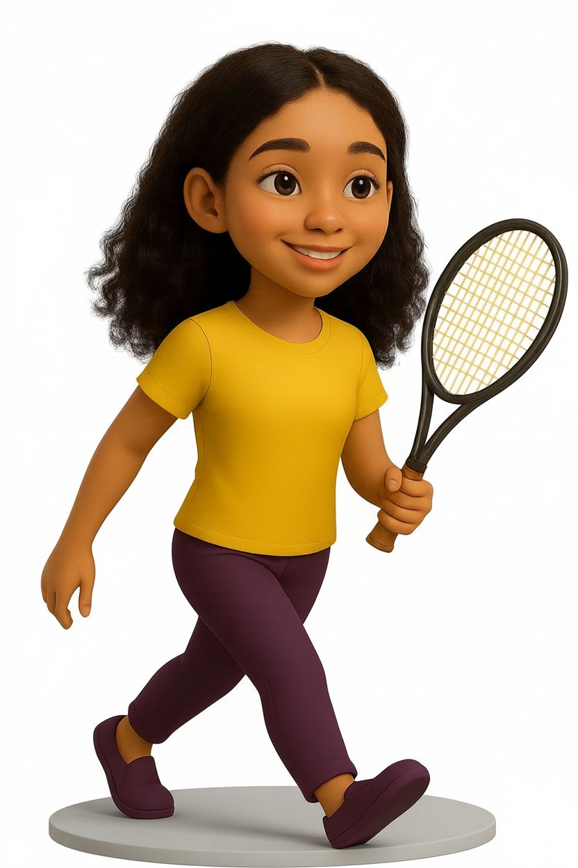 Tennis Player Figure free 3D printable STL