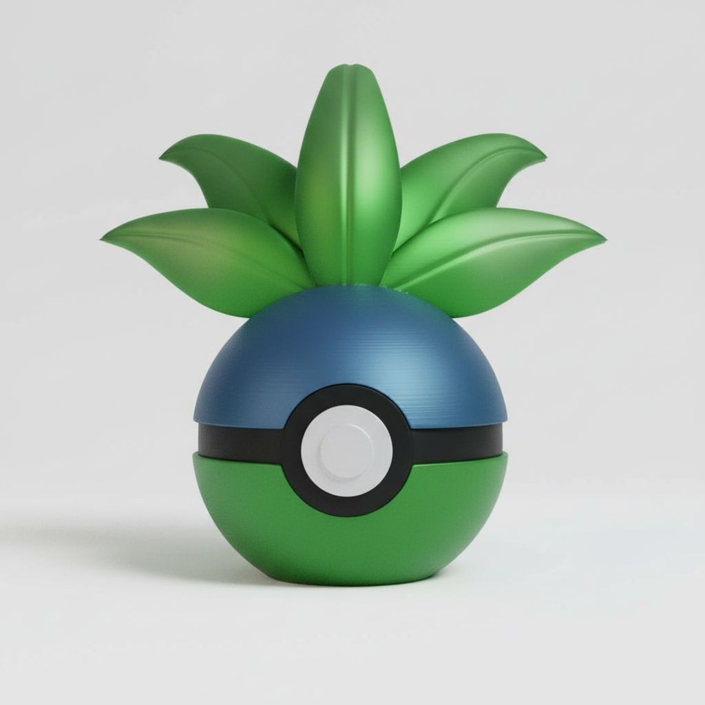 Stylish Poké Ball Design free 3D printable STL