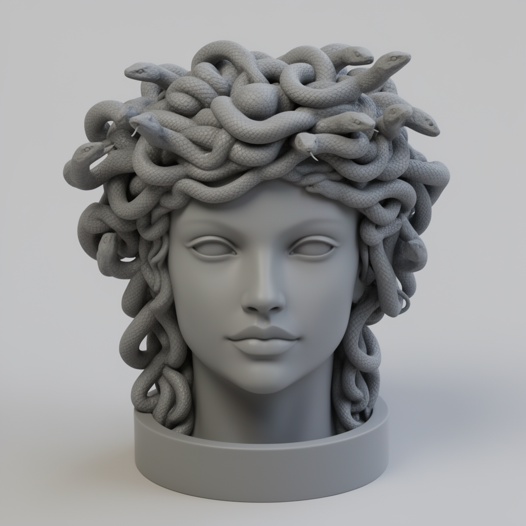 Medusa Plant Pot free 3D printable STL