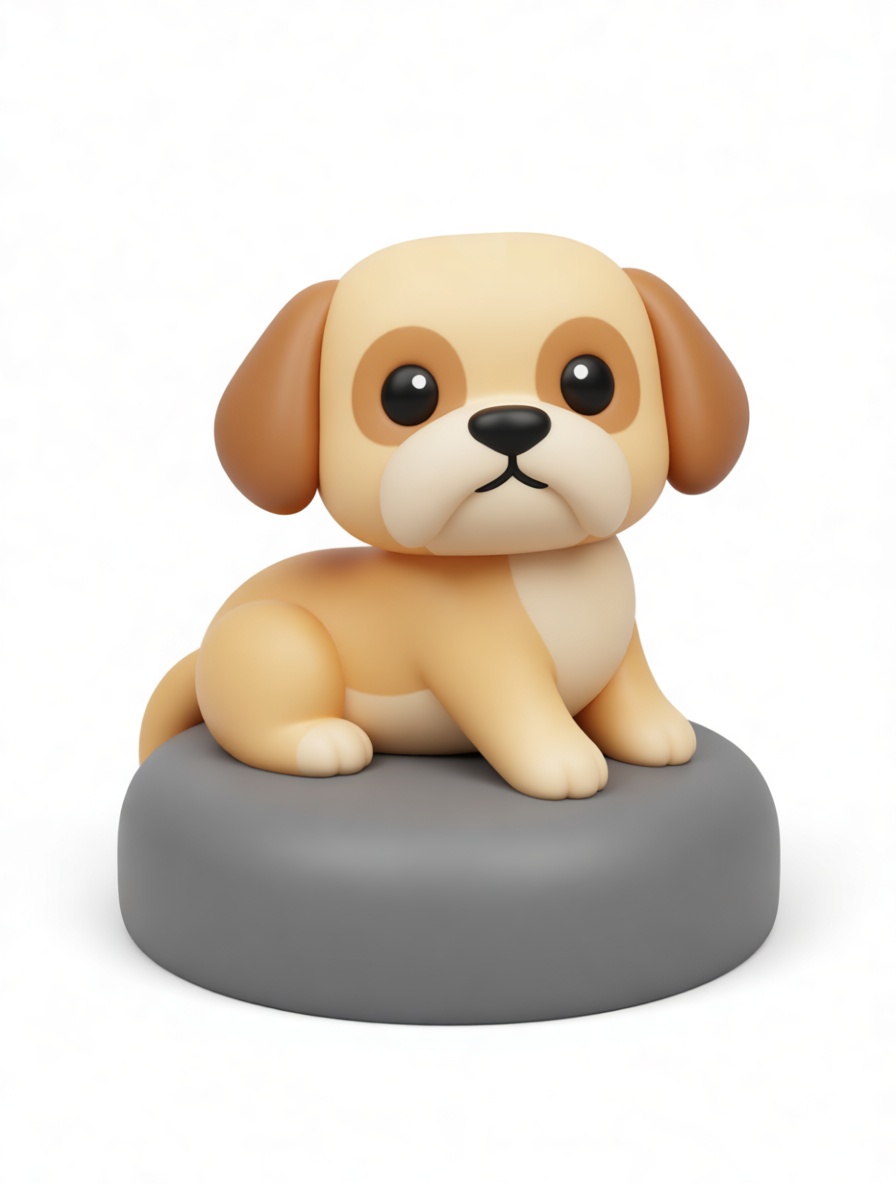 Beagle Puppy Figurine free 3D printable STL