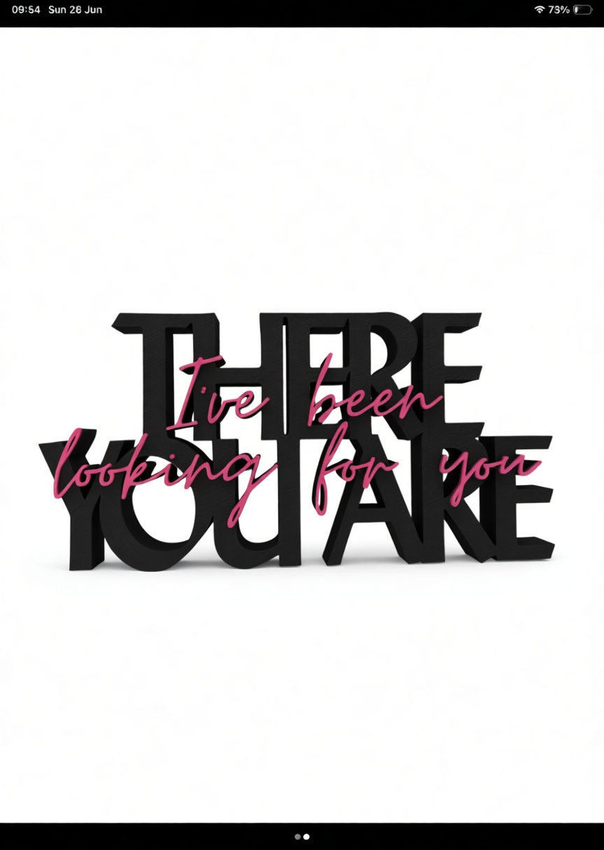 Inspirational Quote Sculpture free 3D printable STL
