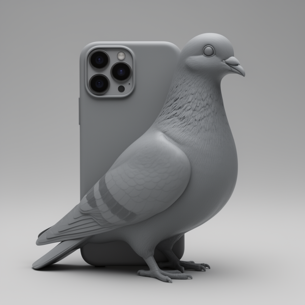Pigeon iPhone 17 Pro Max Case free 3D printable STL