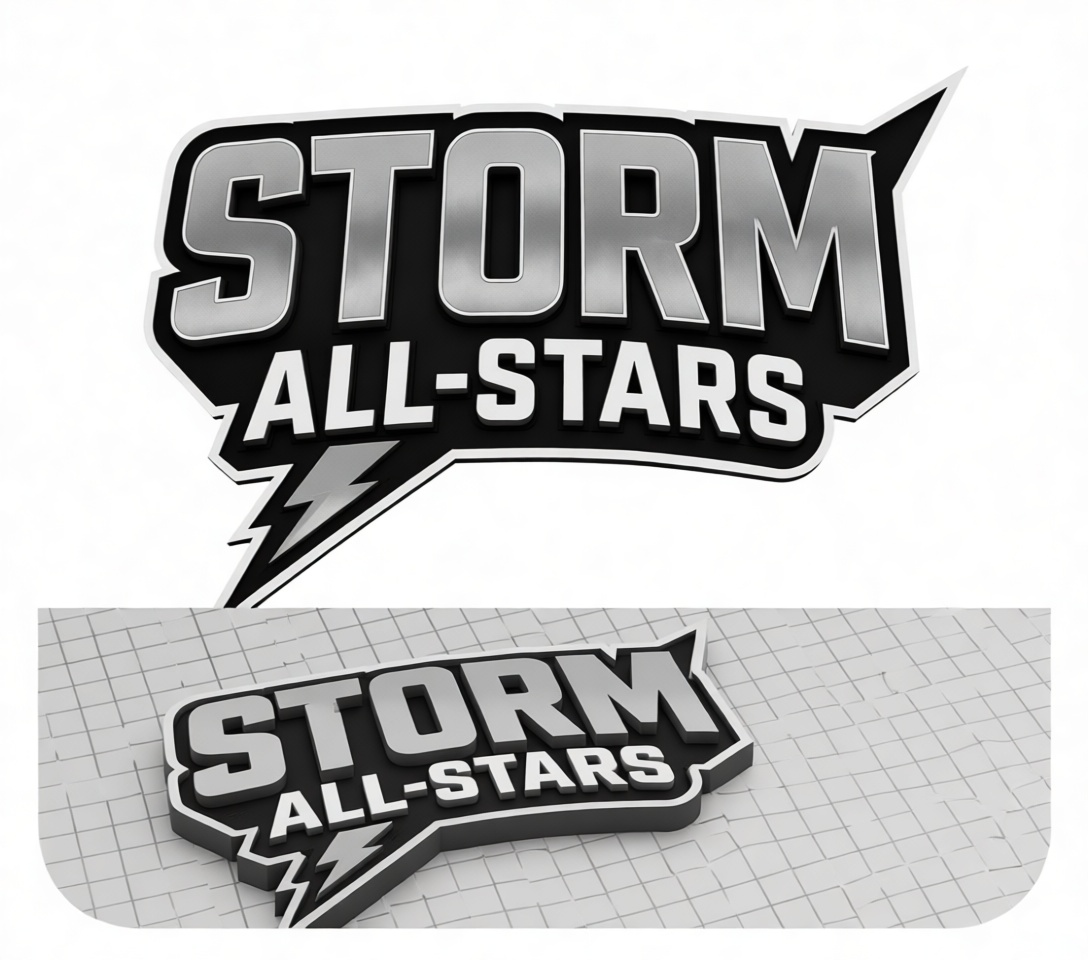 Storm All-Stars Logo free 3D printable STL