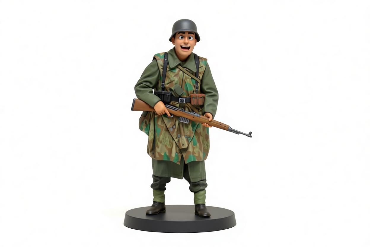 WWII German Soldier Figurine free 3D printable STL