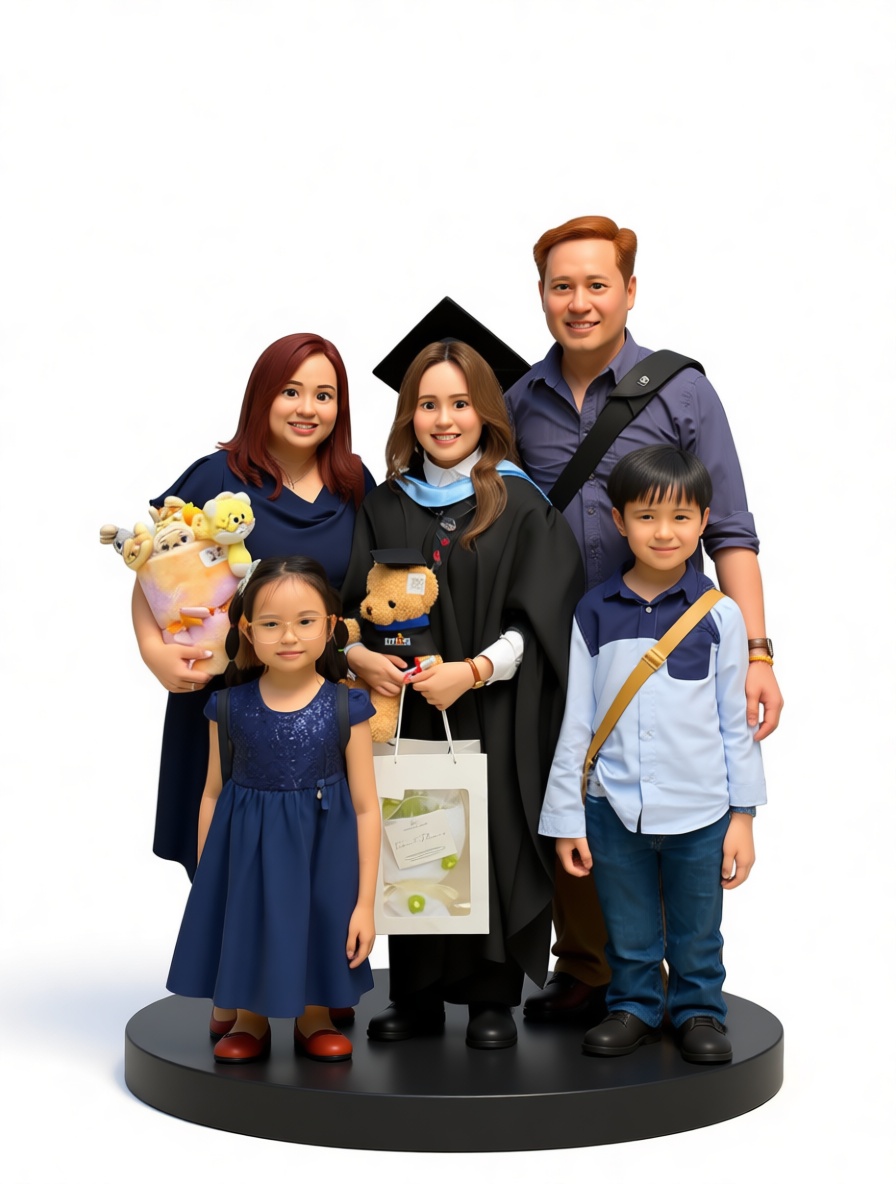 Graduation Family Figurine free 3D printable STL