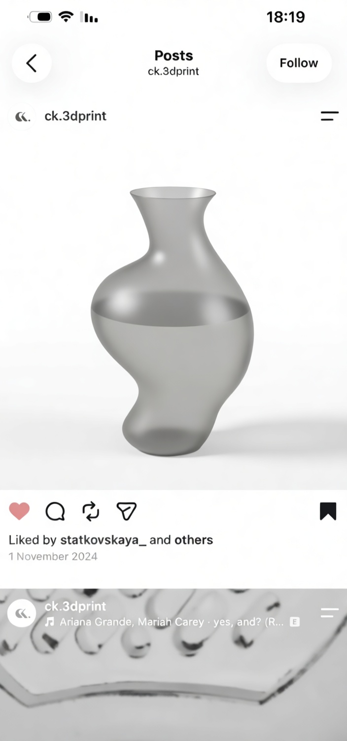 Abstract Vase Sculpture free 3D printable STL