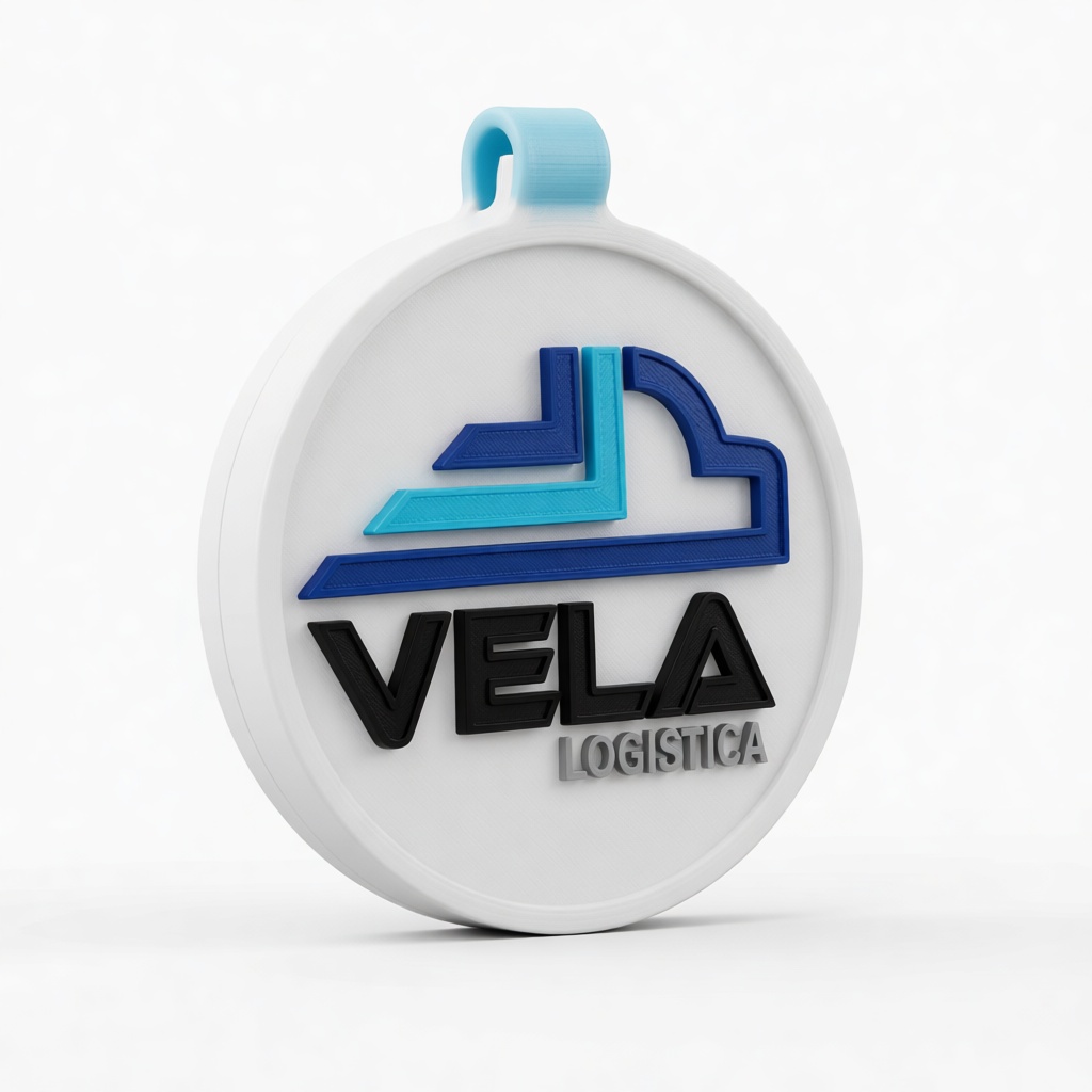 Vela Logistica Keychain free 3D printable STL