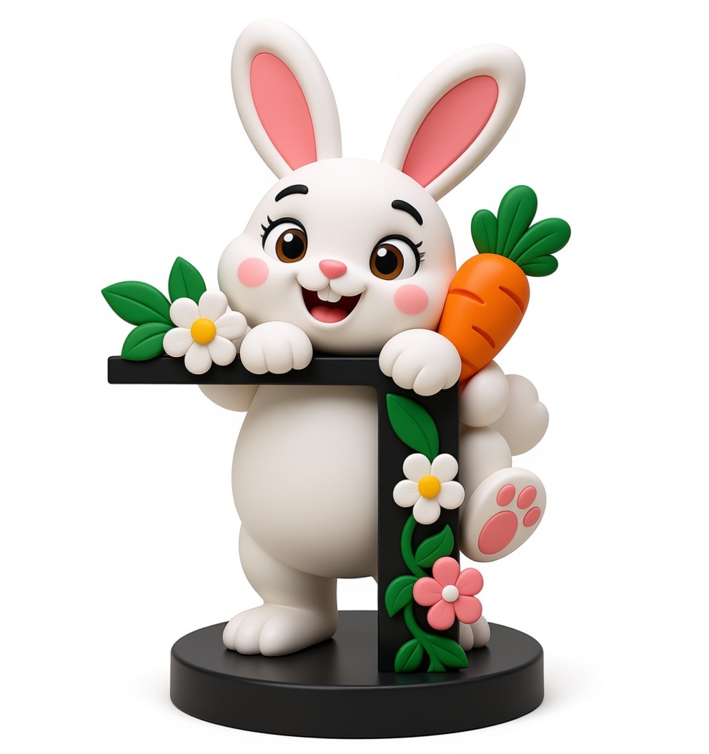 Cute Bunny Figurine free 3D printable STL