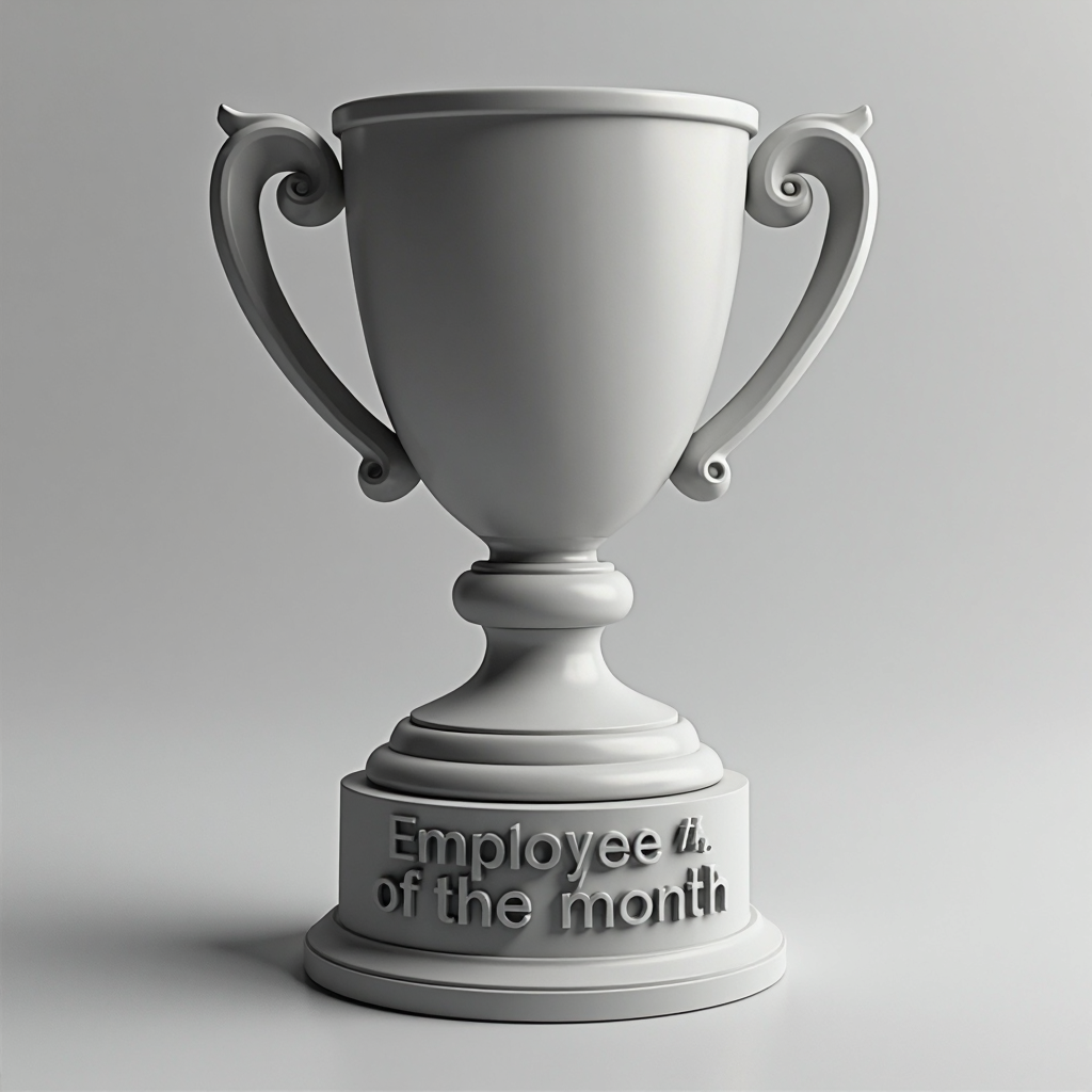Employee of the Month Trophy free 3D printable STL